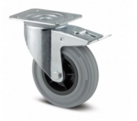 Kolo otočné s brzdou 80mm pryžové Kolo otočné s brzdou 80mm pryžové