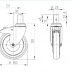 Kolo otočné s brzdou 150mm na čep Kolo otočné s brzdou 150mm na čep