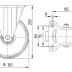 Kolo pevné 160mm, pryžový běhoun Kolo pevné 160mm, pryžový běhoun