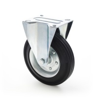 Kolo průmyslové pevné, černá pryž 160 mm Kolo průmyslové pevné, černá pryž 160 mm
