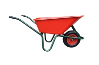 Zahradní kolečko červené, zelený rám, 100l Zahradní kolečko červené, zelený rám, 100l