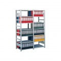 Regál Compact dvojitý 2200x600x1000mm 6polic základní