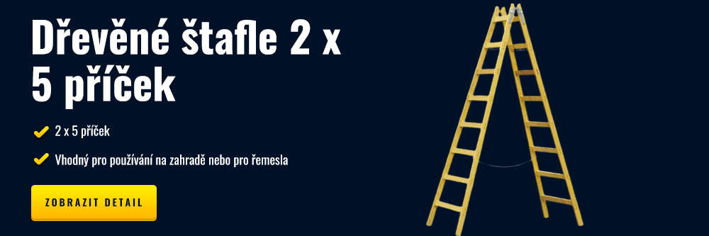  Dřevěné štafle 2 x 5 příček