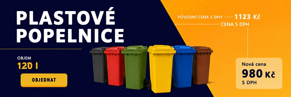 Plastové popelnice 120 l 